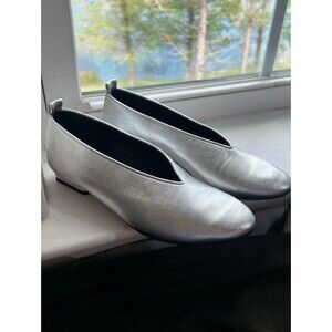 GRAY _MATTERS Women’s Mildred Piccola Ballet Shoes in Silver Argento Size 36